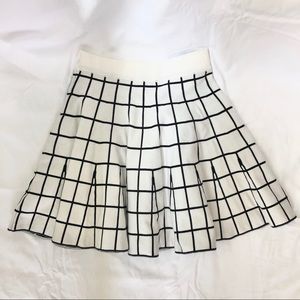 J.O.A. Windowpane Plaid Mini Skirt